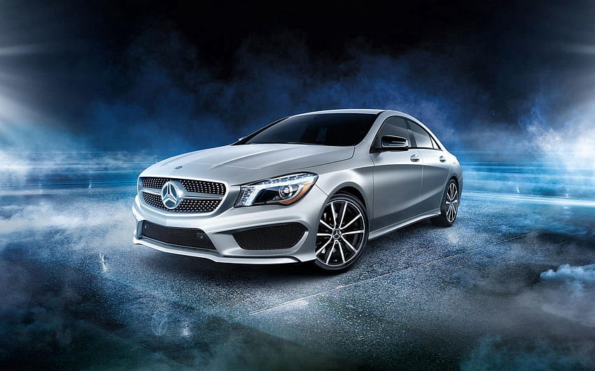 Cars, Side View, Amg, Mercedes-Benz, Silver, Silvery, Cla HD wallpaper