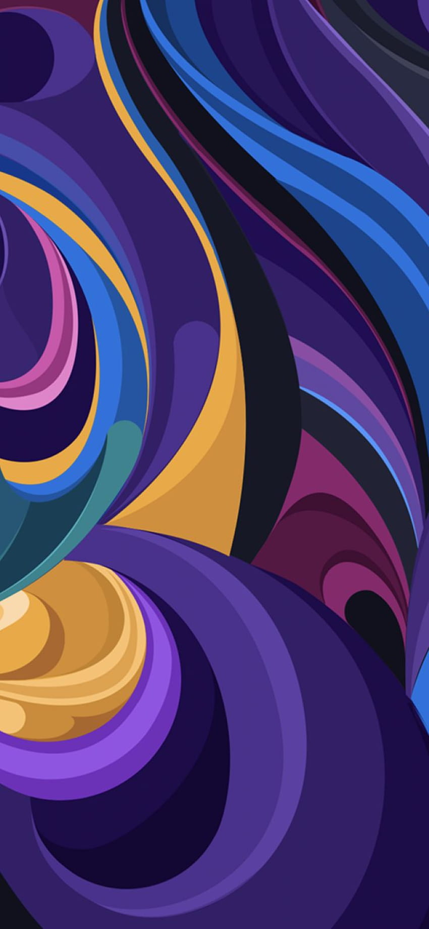 Móvil, Arte abstracto Colorido 3D fondo de pantalla del teléfono