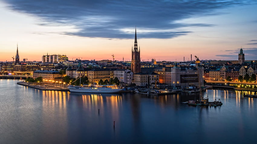 스톡홀름, 사람이 만든, HQ 스톡홀름. 2019, 스웨덴 HD 월페이퍼