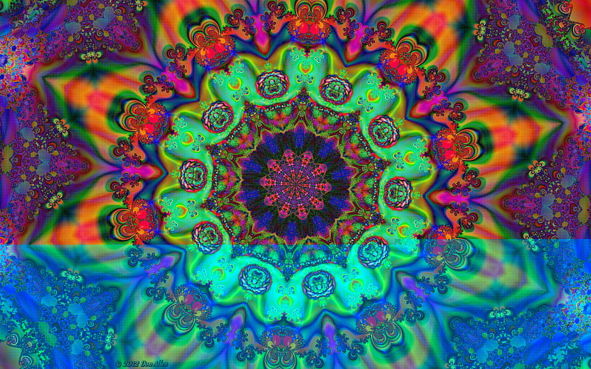 Trippy Mandala Wallpaper HD