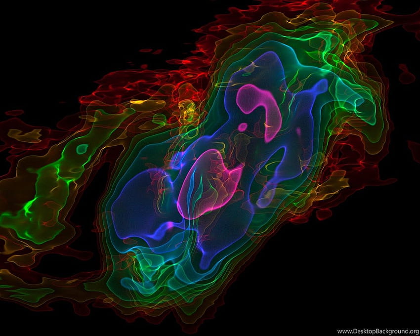 Trójwymiarowego Widoku Obserwacji ALMA. Tło Tapeta HD