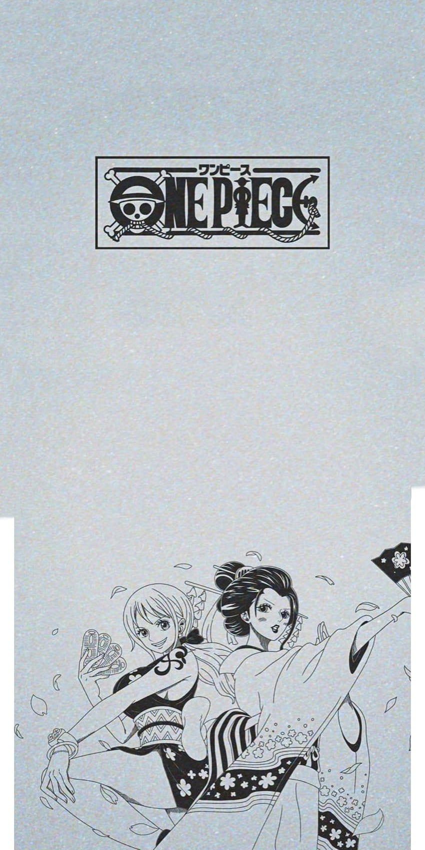 Nami y Robin, Nico, Wano, Gato, One_Piece, Manga fondo de pantalla del teléfono