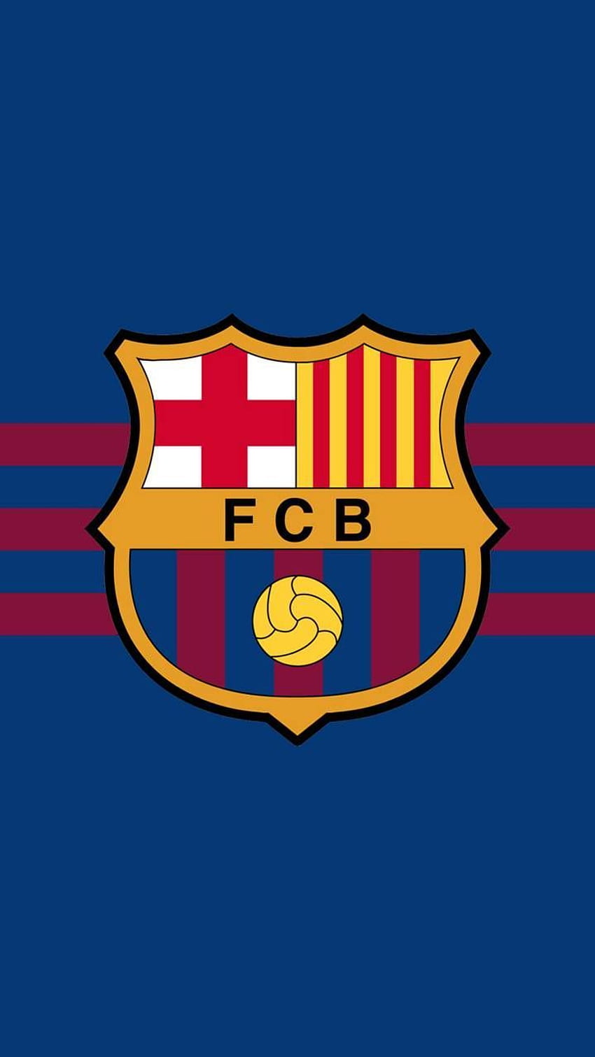 Fc barcelone, Football Minimalist HD phone wallpaper
