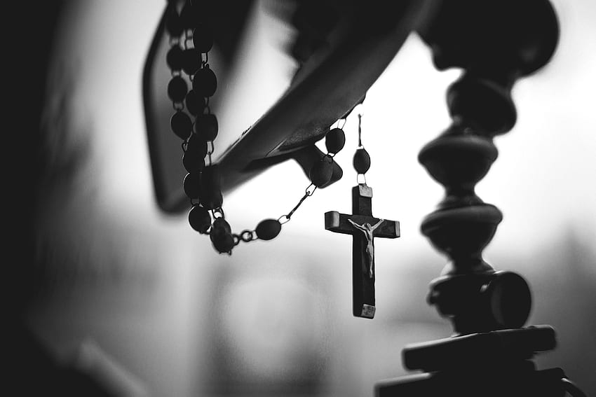 stock di cattolico, cattolicesimo, croce, rosario Sfondo HD