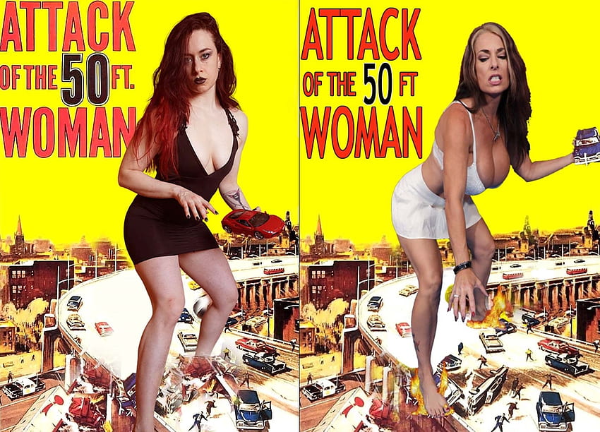 Attack of the 50ft Women, Goldie Blair, Giantess, Chloe Creations, Attack of the 50ft Woman, HM Valkyrie HD wallpaper