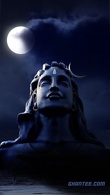 Adiyogi Wallpaper 4K, Minimalist, Lord Shiva