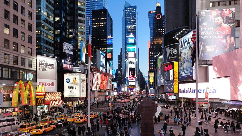 Times Square, Time Square New York Wallpaper HD