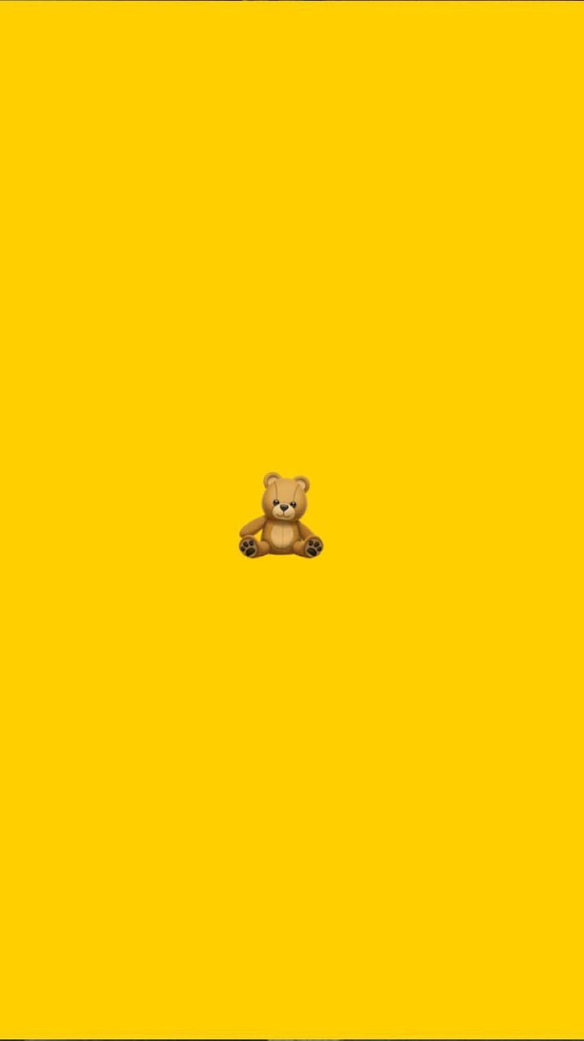 Ästhetisches Emoji, süße Teddybär-Ästhetik HD-Handy-Hintergrundbild