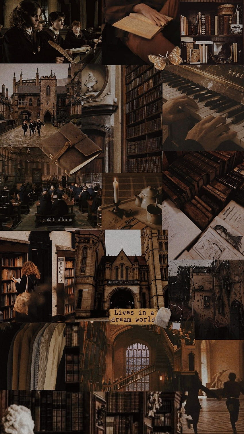 Karanlık akademi estetiği. Hogwarts estetiği, Koyu , Estetik, Koyu Kahverengi Estetik HD telefon duvar kağıdı