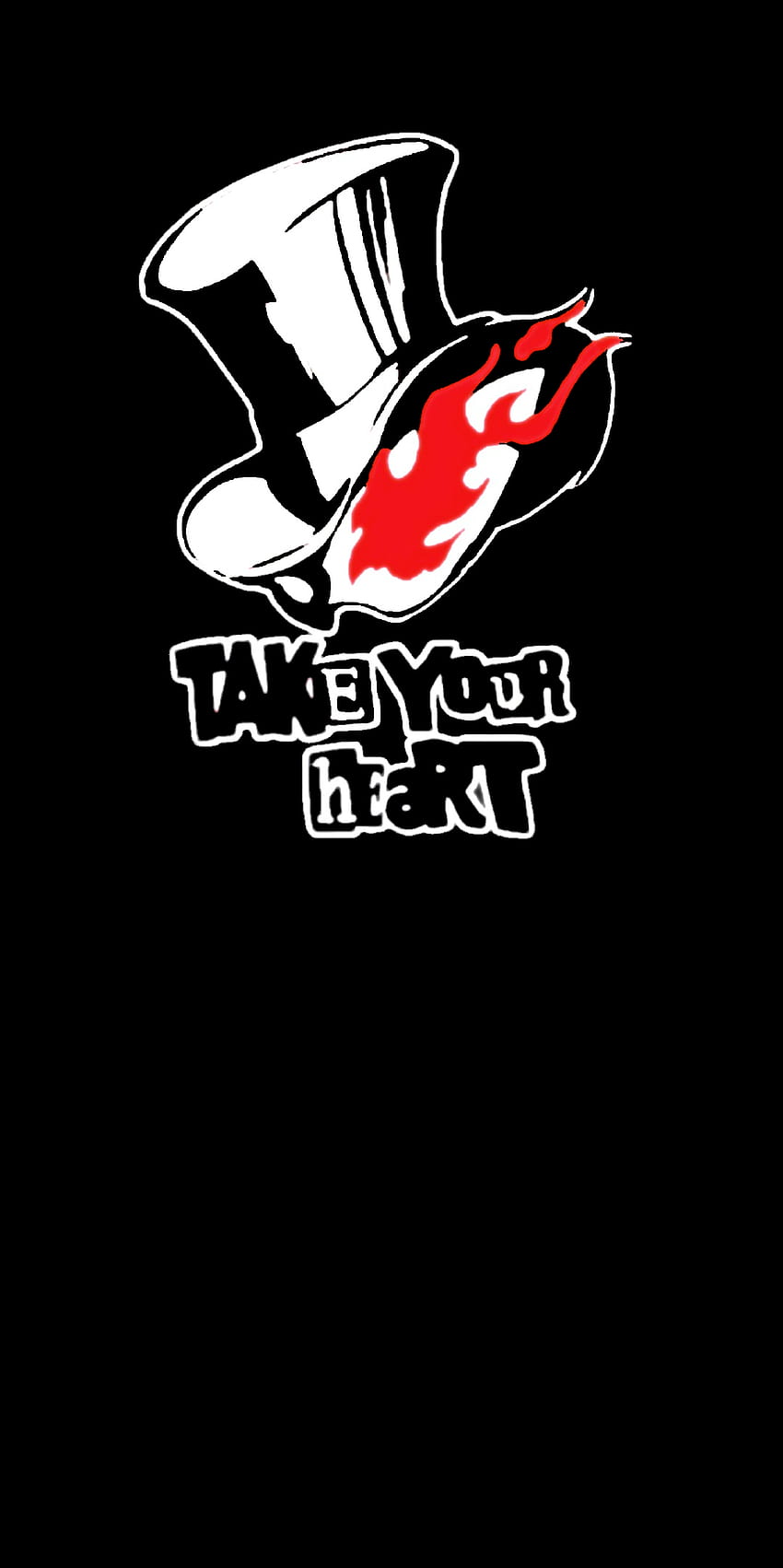i Made A Minimalist take Your Heart Mobile, Persona 5 HD phone wallpaper