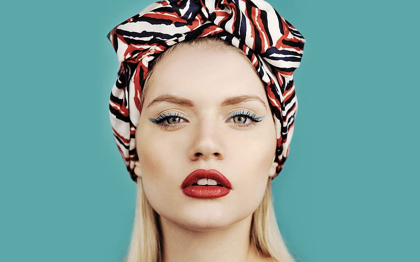 Martina Dimitrova, modelo, ojos azules, rubia, hermosa, mujer, lápiz labial rojo, nena, dama, búlgara, más bella fondo de pantalla