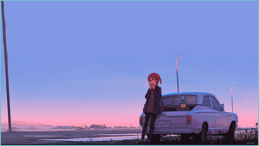 Chill Hintergründe Anime - Anime Auto - - Chill Anime, Chill Girl HD duvar kağıdı