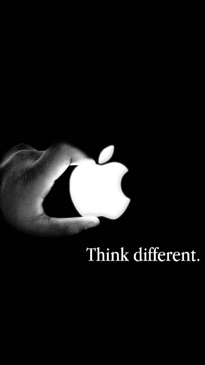 Logotipo de Apple, Apple piensa diferente fondo de pantalla del teléfono