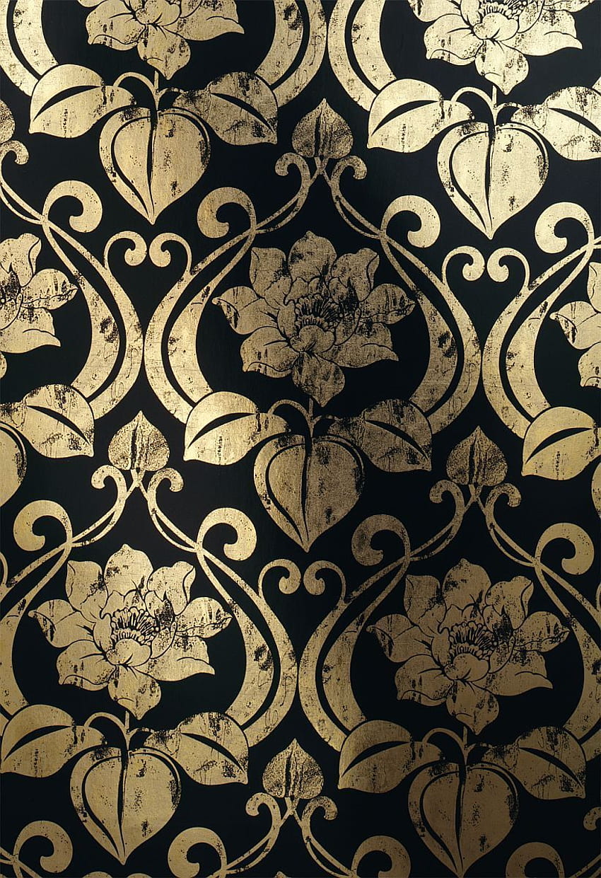 Metal com padrão Art Nouveau 1766 15 bordados Papel de parede de celular HD