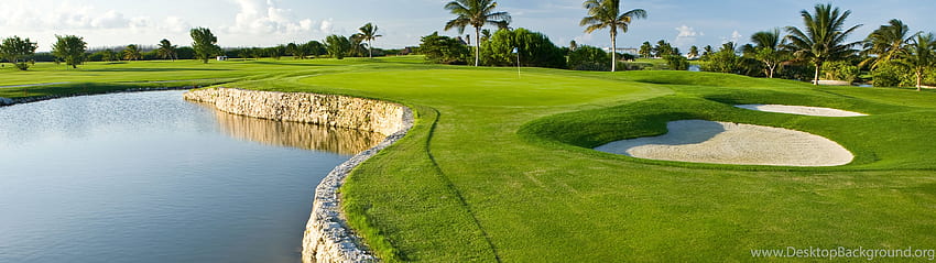 HD wallpaper Golf Green Cart Sand Trap golf course one man only  grass  Wallpaper Flare