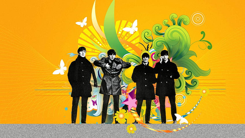 Beatles Background, The Beatles Psychedelic HD wallpaper