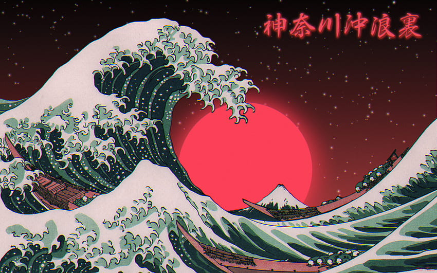 Aesthetic Japanese Wave - Novocom.top, Pastel Japanese Wave HD wallpaper
