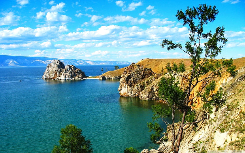 Lac Baïkal, Sibérie Ultra Fond pour : Écran large & UltraWide & Ordinateur portable Fond d'écran HD