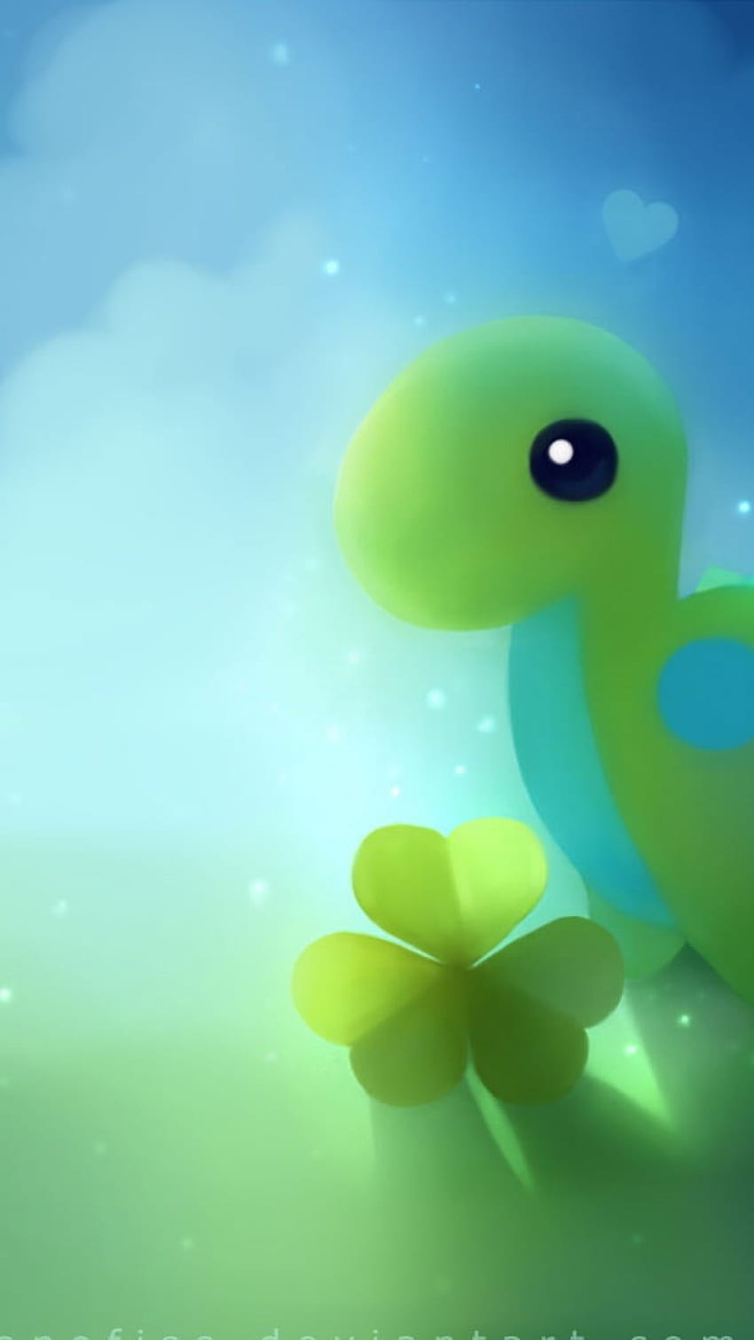 Cute Dino, Green Dinosaur Illustration, Artistic • For You, Cute Baby Dinosaur HD phone wallpaper