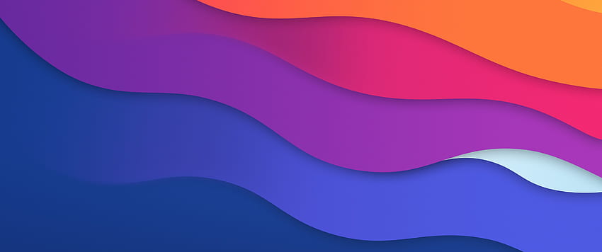 Waves , macOS Big Sur, Colorful, , Gradients, Colorful Wave HD wallpaper
