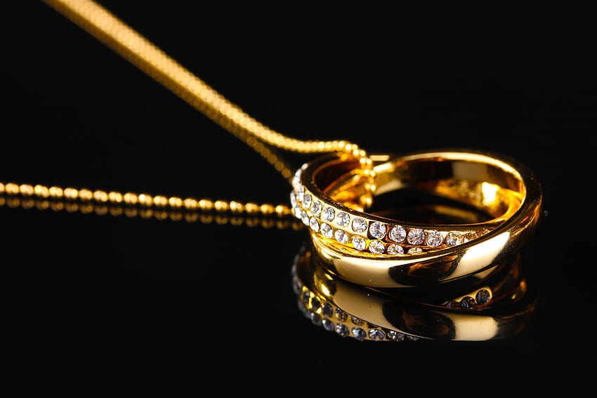 Gold Jewellery Background, Gold Jewelry HD wallpaper