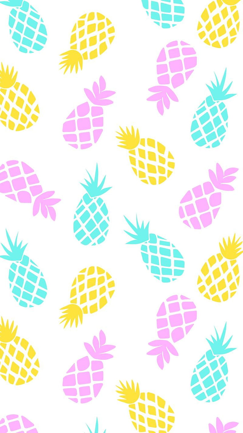 iPhone . Yellow, Pineapple, Pattern, Clip art, Cute Fruit HD phone wallpaper