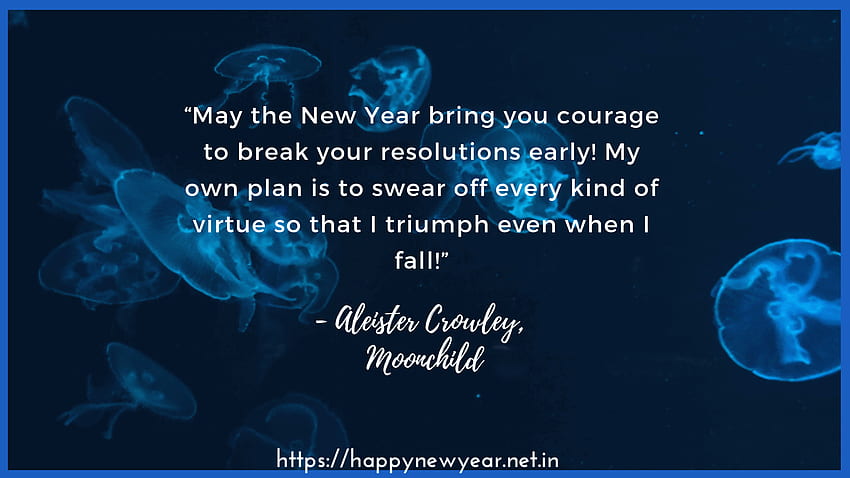 Wish You Happy New Year New Year Quotes, Moonchild HD wallpaper