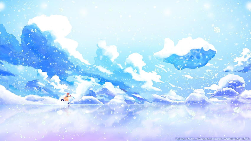 Snowy Anime HD wallpaper