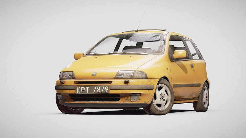 ) 1995 Fiat Punto GT - 3D model by Karol Miklas [48db6fa] HD wallpaper
