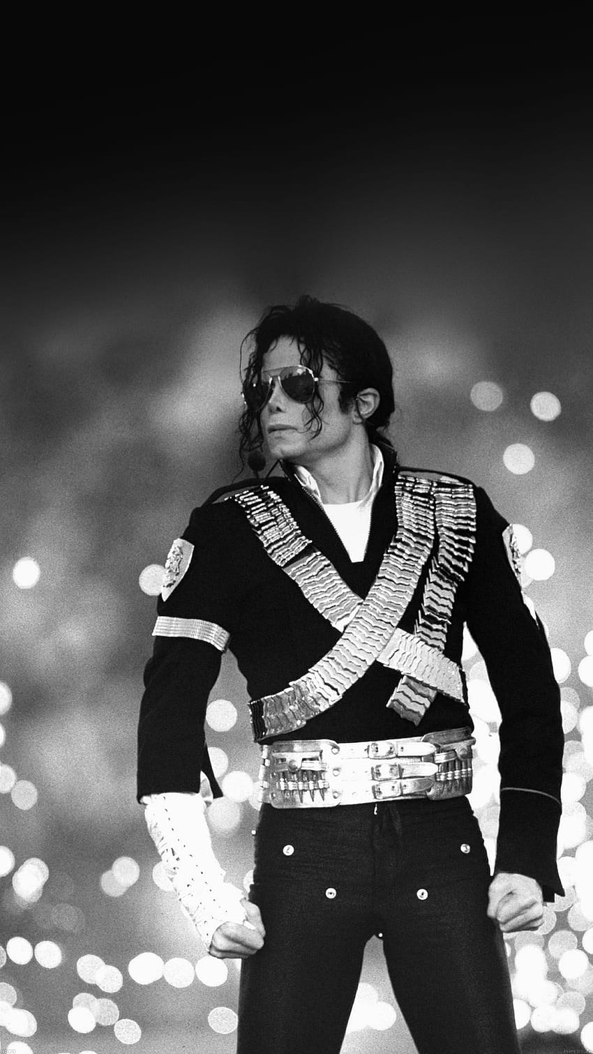 Черно-бял поп концерт на Майкъл Джексън. Android . Майкъл Джексън, Джексън, Майкъл Джексън HD тапет за телефон