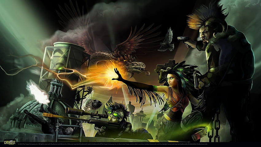 Shadowrun, Cyberpunk / y Mobile, Shadowrun Dragonfall fondo de pantalla