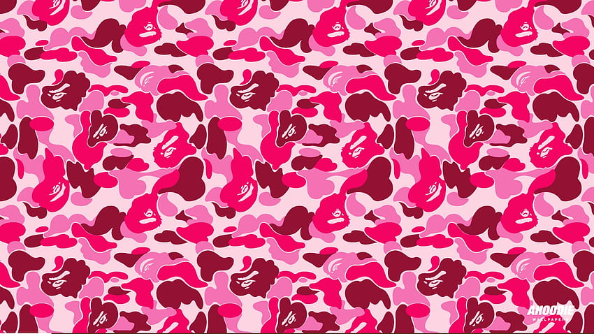 BAPE CAMO ROSE, Bape, rose, ps4, camouflage Fond d'écran HD