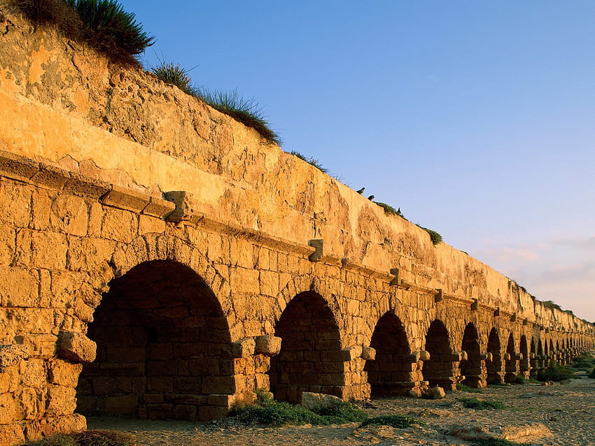 Aqueduct Caesarea Israel ? Roman Aqueduct Caesarea HD wallpaper