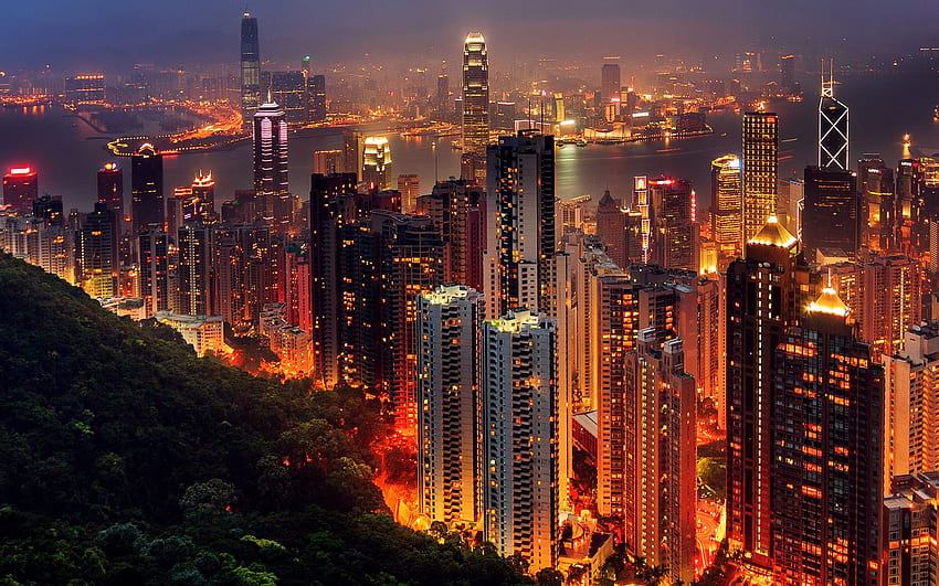 Hong Kong Background Of Laptop, Hong Kong Scenery HD wallpaper