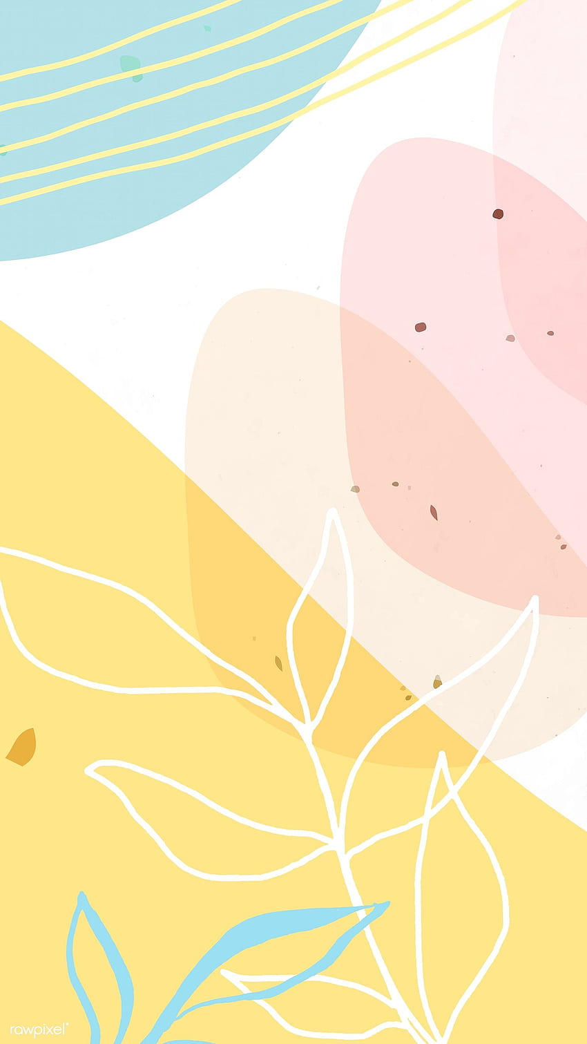Free: Pastel memphis iPhone wallpaper, cute