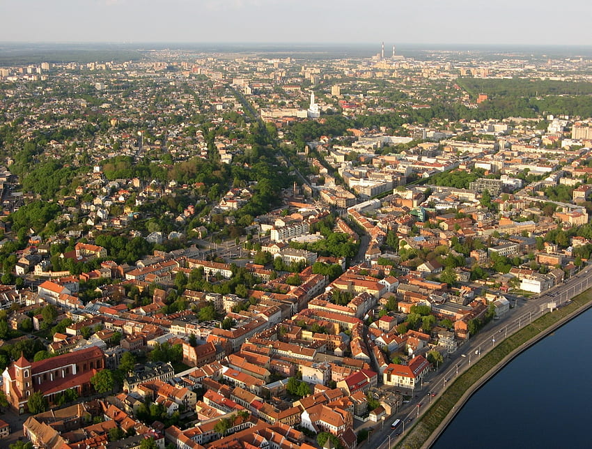 Kaunas - Lituânia, Cidades, Kaunas, Europa, Lituânia papel de parede HD