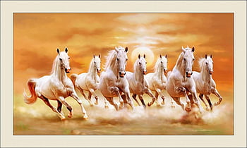 White horse painting HD wallpapers | Pxfuel