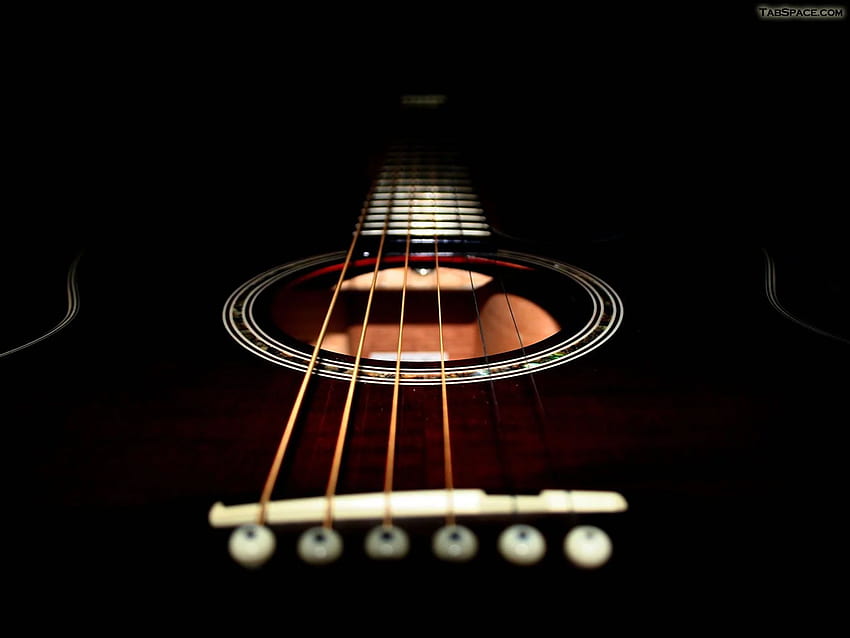 Latar Belakang Gitar Keren, Gitar Akustik Lama Wallpaper HD