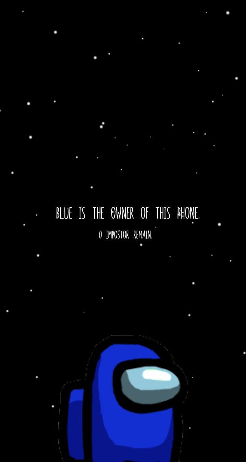 Blue Crewmate Among Us . Cool background , Dont touch my phone , Cartoon iphone HD phone wallpaper