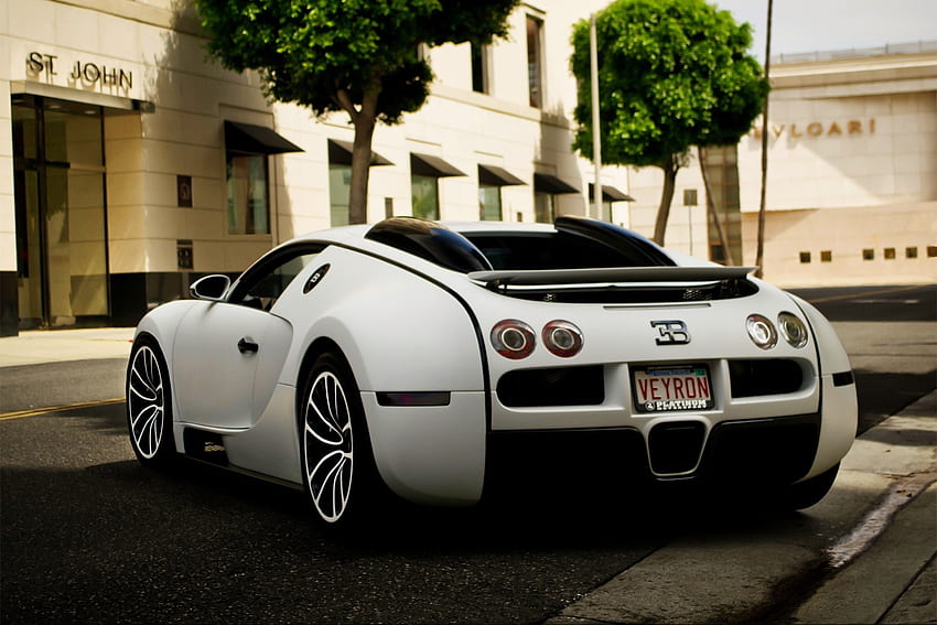 Bugatti, รถยนต์, มุมมองด้านหลัง, มุมมองด้านหลัง, กันชน วอลล์เปเปอร์ HD