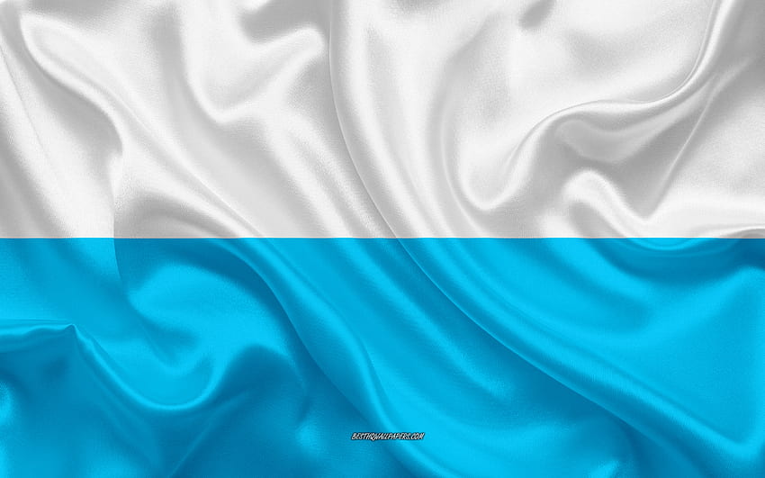 Flag of Santa Marta, , silk texture, Santa Marta, Colombian city, Santa Marta flag, Colombia HD wallpaper