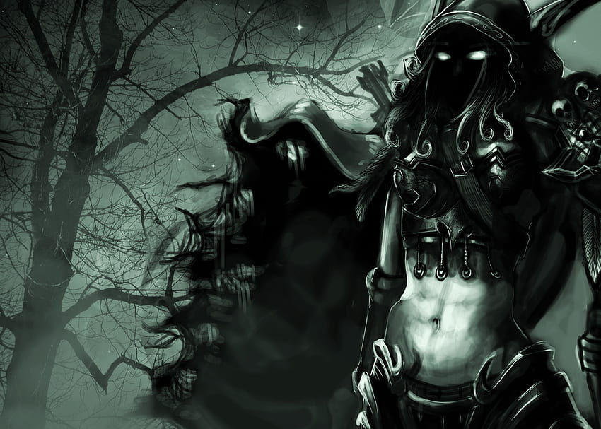 Spiele Art Eyes Wood Elf World Of Warcraft - Dark Elves Fantasy Art - - HD-Hintergrundbild