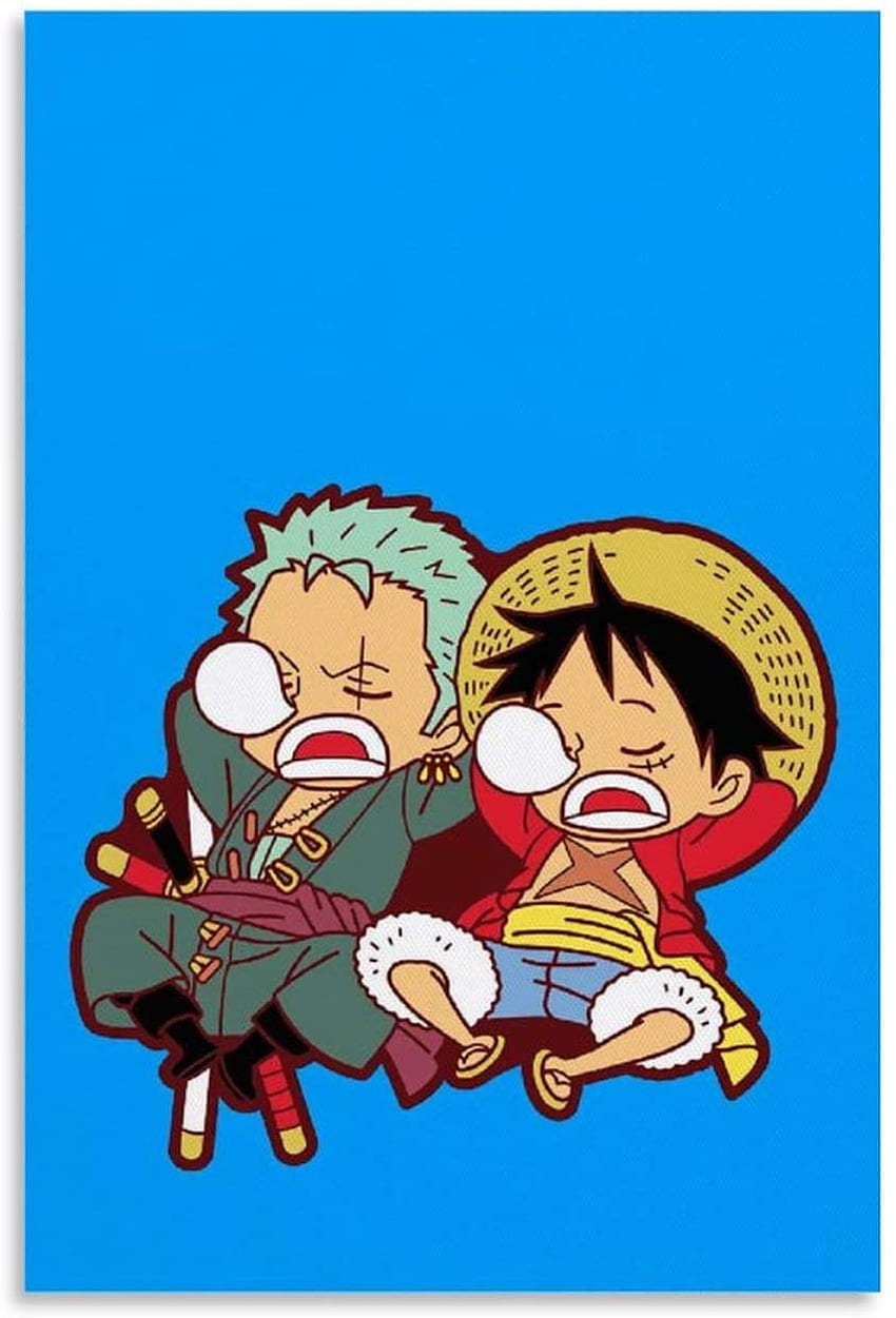 JINGHUAN Anime Poster Cartoon Posing Luffy Zoro Poster Decorative Painting Canvas Wall Art Living Room Posters Bedroom Painting inch(cm) : Home & Kitchen HD phone wallpaper