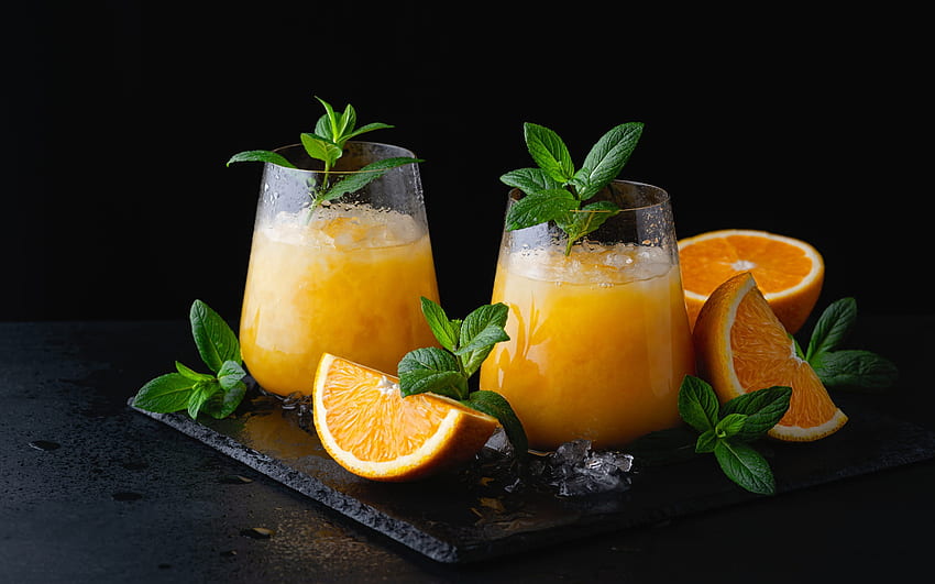 Портокалов сок, графика, сок, портокал, напитка HD тапет
