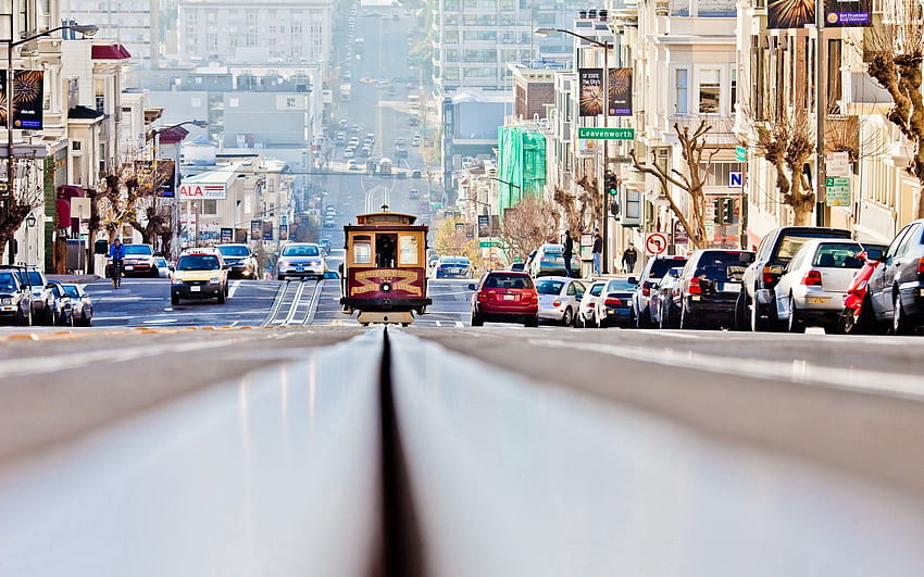 Cities, Cars, Road, Movement, Traffic, San Francisco HD wallpaper