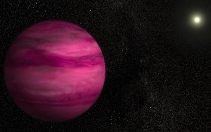 Pink Exoplanet Discovery, Galaxien, Weltraum, Universum, Planeten HD-Hintergrundbild