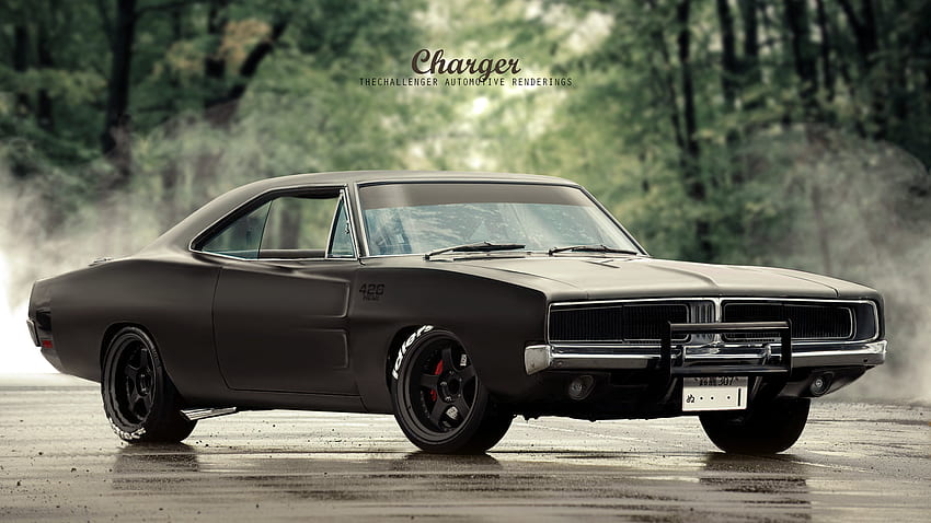 Artstation 1969 Dodge Charger Japanese Racers Abimelec Black 69 - CityConnectApps Sfondo HD