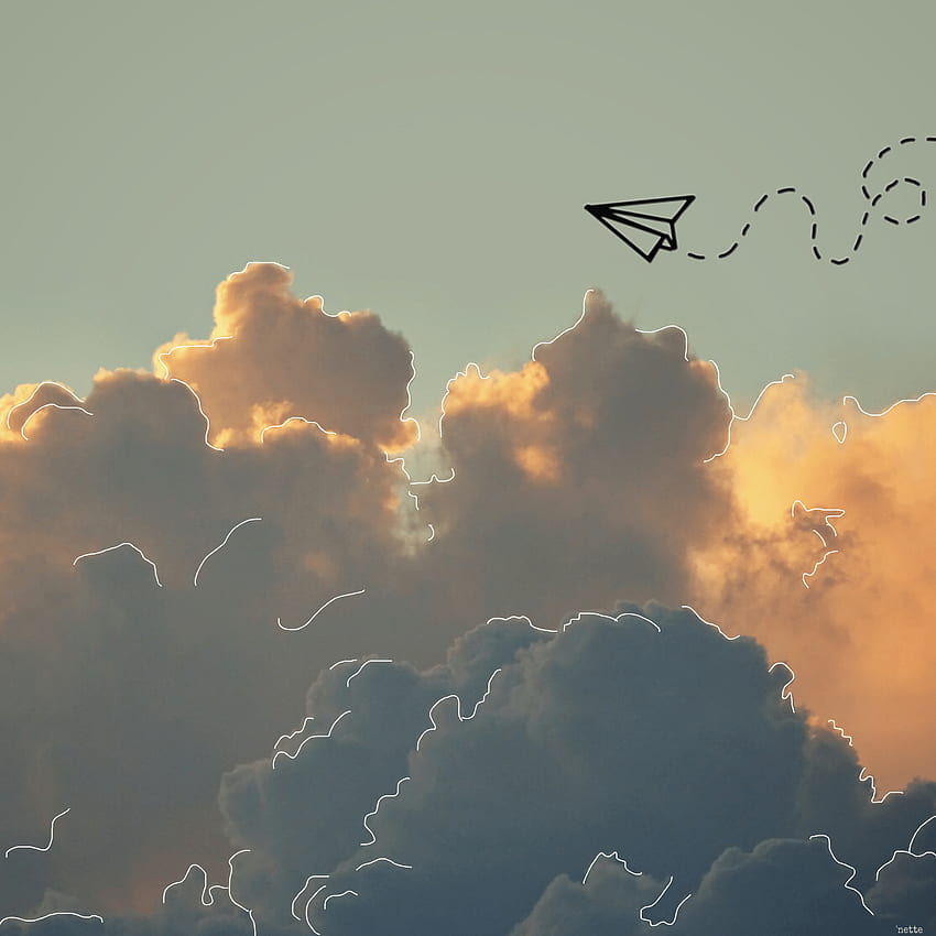 Aesthetic Background For Edits Clouds ., Vintage Aesthetic  Clouds HD phone wallpaper | Pxfuel