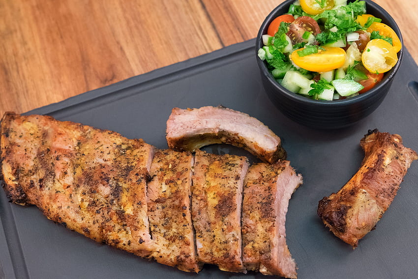 음식, 야채, 고기, 튀김, 돼지고기 HD 월페이퍼