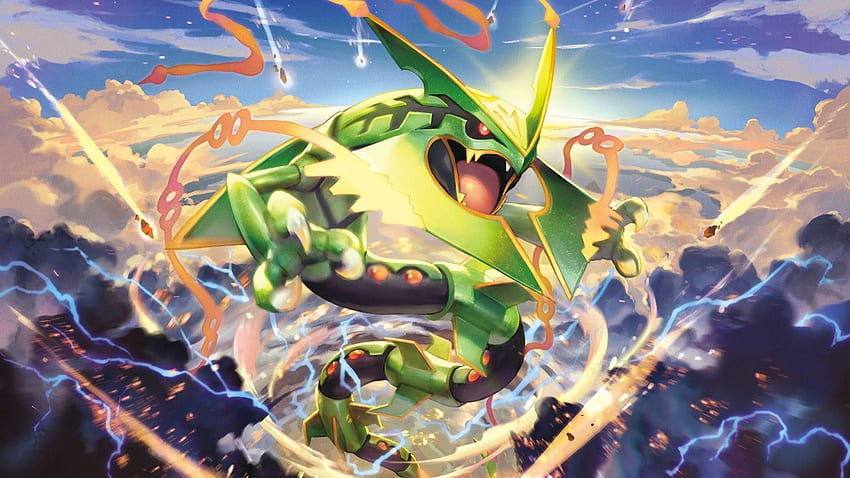 Shiny Mega Rayquaza  Pokemon rayquaza, Pokemon firered, Pokemon